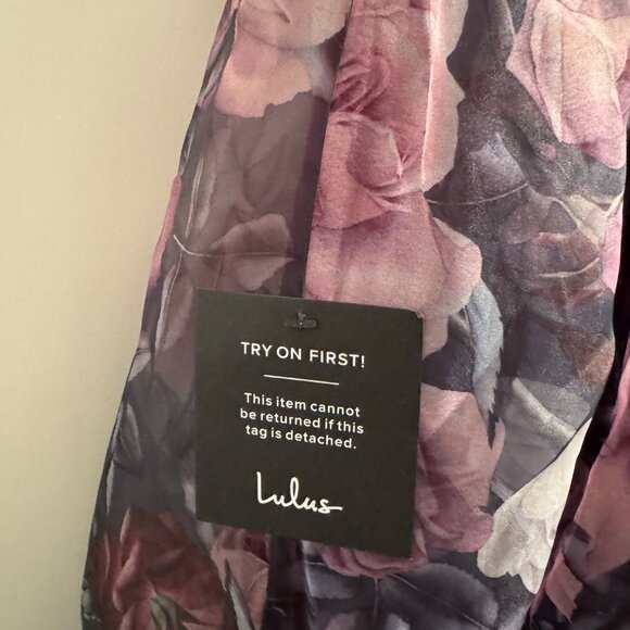 Lulu's Purple Floral Maxi Dress - Picture 4 of 7